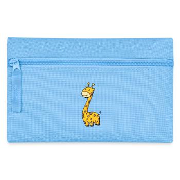 Lustige Komische Giraffe - Federtasche - Hellblau - Vorne