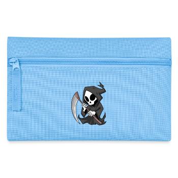 Sensenmann mit Sense - Federtasche - Hellblau - Vorne