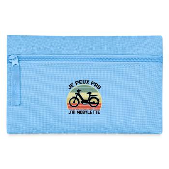Je Peux Pas J'ai Mobylette Cadeau - Trousse - bleu clair - Devant