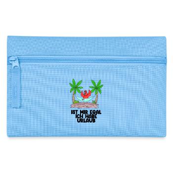 Urlaub - Federtasche - Hellblau - Vorne