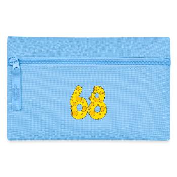 68 Jahre alt - 68. Geburtstag Geschenk - 1968 - Federtasche - Hellblau - Vorne