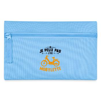 Je Peux Pas J'ai Mobylette Cadeau - Trousse - bleu clair - Devant