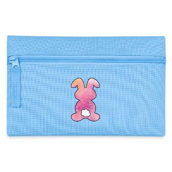 Lapin de Pâques à motif léopard - Trousse - bleu clair - Devant
