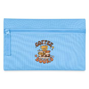 Café et livres - Trousse - bleu clair - Devant