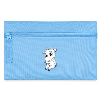 Famille de Chèvre - Chèvre avec Bébé - Motif de Chèvre - Trousse - bleu clair - Devant