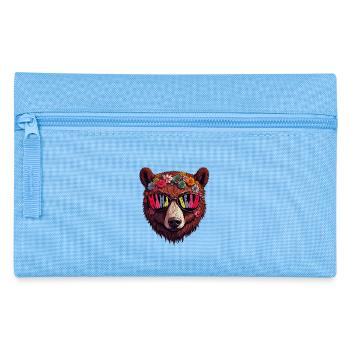 Mamabär Sonnenbrille Groovie Muttertag Blumen - Federtasche - Hellblau - Vorne