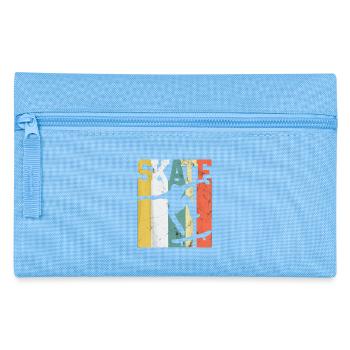 Skate Skateboarder Gift Skateboard Retro - Federtasche - Hellblau - Vorne