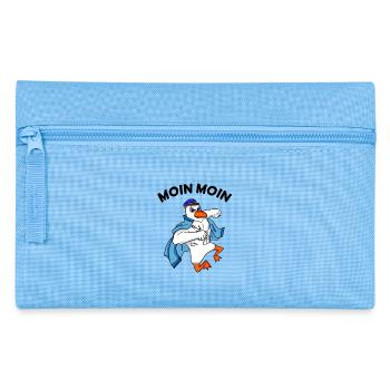 Moin Möwe Nordsee Kapitän - Federtasche - Hellblau - Vorne