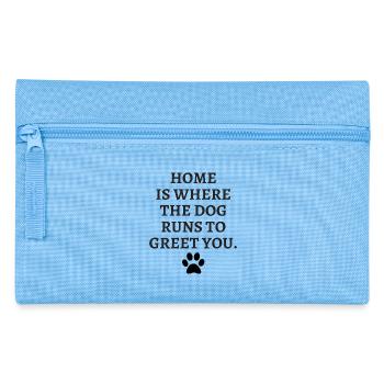 Dog Man Dog Love Dog Paw Dog - Pencil Case - light blue - Front
