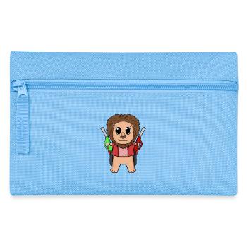 Gas station attendant Löwe petrol station - Pencil Case - light blue - Front