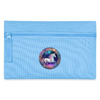 Galactic Unicorn Circle - Pencil Case - light blue - Front