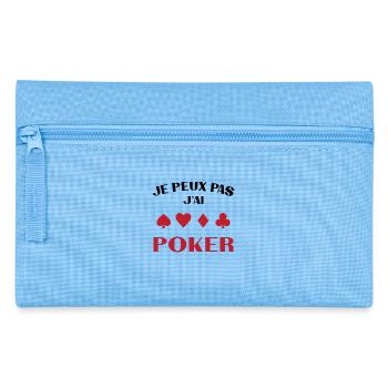 Je Peux Pas J'ai Poker Cadeau - Trousse - bleu clair - Devant