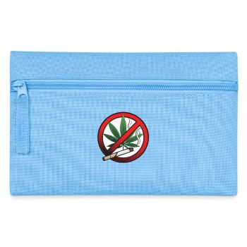 Cannabis Marihuana Verbotsschild - Federtasche - Hellblau - Vorne