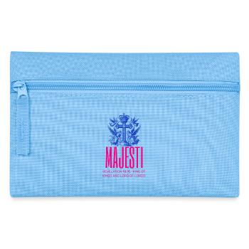 Majestic Bible Quote on Design - Pencil Case - light blue - Front