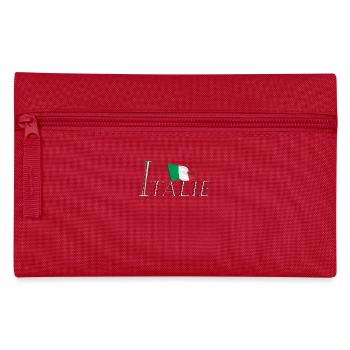 Elegantes modernes Design mit italienischer Flagge - Federtasche - Rot - Vorne