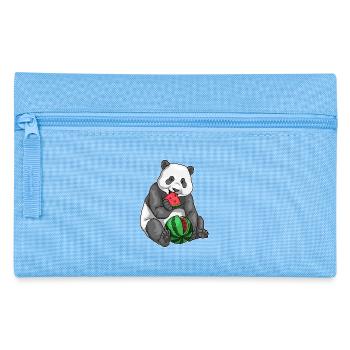Panda Watermelon - Pencil Case - light blue - Front