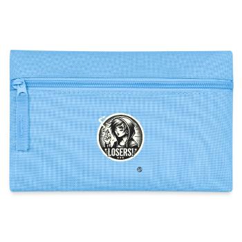 Edgy Alternative Goth Punk Girl : Losers - Trousse - bleu clair - Devant