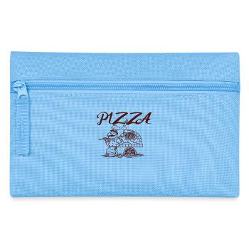 Pizzeria Pizzabäcker Pizza - Federtasche - Hellblau - Vorne
