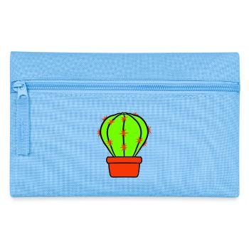 Cactus Plant Prickly Spiny Deserts Cacti - Pencil Case - light blue - Front
