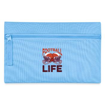 Footballeur Football Vie Rugby Football - Trousse - bleu clair - Devant