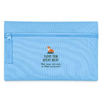 Being a fox is not enough - Pencil Case - light blue - Front