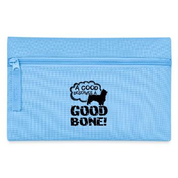A Good Silky Terrier Deserves A Good Bone - Pencil Case - light blue - Front