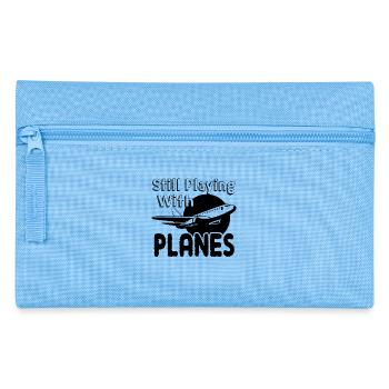 Airline Pilots Still Playing With Planes - Pencil Case - light blue - Front