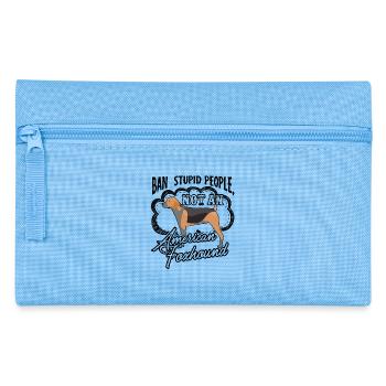 American Foxhound Ban Stupid People - Pencil Case - light blue - Front