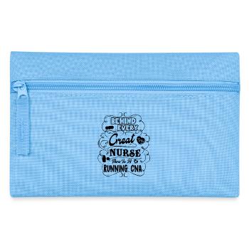 There Is A Running CNA - Pencil Case - light blue - Front