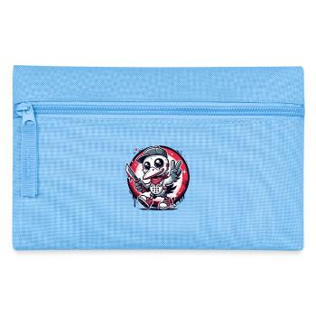 Drôle d’oiseau d’horreur avec signe de paix - Trousse - bleu clair - Devant