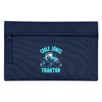 Coole Jungs fahren Traktor - Federtasche - Hellblau - Vorne
