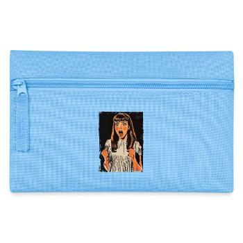 Horror Movie: Girl's Scream, Pure Horror - Pencil Case - light blue - Front
