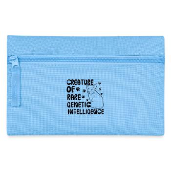 Corgi Shirt Creature Of Rare Genetic Intelligence - Pencil Case - light blue - Front