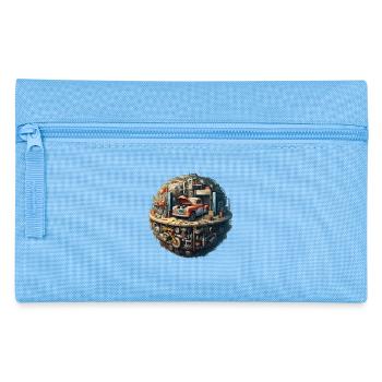 Autowerkstatt Planet - Federtasche - Hellblau - Vorne