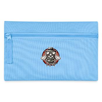grantige Opa Fliege - Federtasche - Hellblau - Vorne
