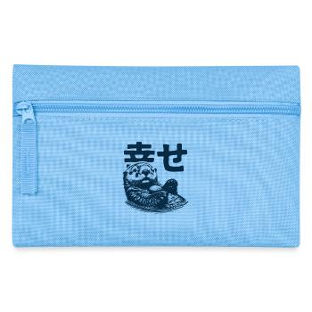 Seeotter mit Lieblingsstein - Federtasche - Hellblau - Vorne