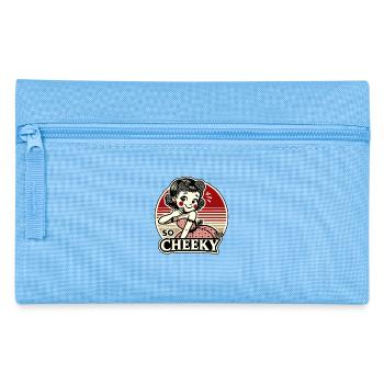 The girl is so naughty! - Pencil Case - light blue - Front