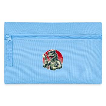Craftsman Lizard with Wrench - Pencil Case - light blue - Front