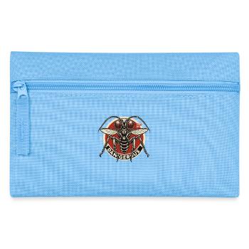 Gefährliche Insekten-Fliege - Federtasche - Hellblau - Vorne