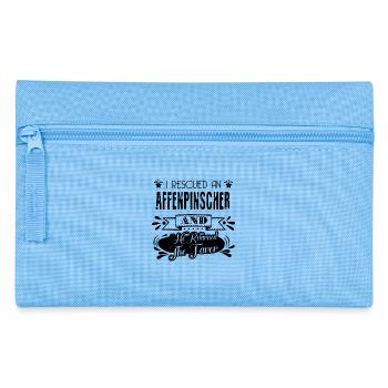 I Rescued an Affenpinscher - Pencil Case - light blue - Front