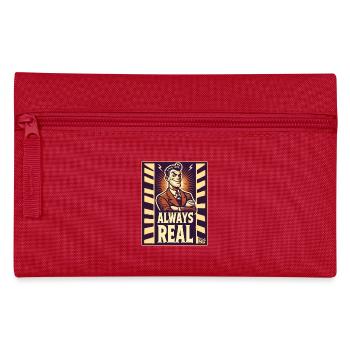 Cooler Retro-Typ – Immer echt - Federtasche - Rot - Vorne