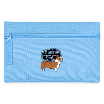I Love My Pembroke Welsh Corgi - Pencil Case - light blue - Front