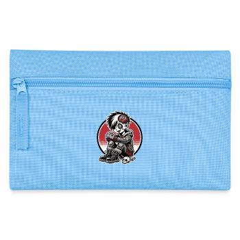 Drôle et mignon cerveau zombie emo punk fille - Trousse - bleu clair - Devant