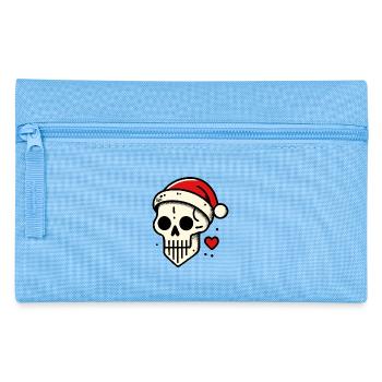 Christmas Skull Skull - Pencil Case - light blue - Front