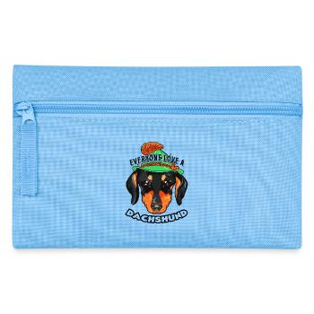 Everyone Love A Love Dachshund - Pencil Case - light blue - Front