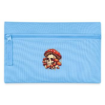 Pilz Totenopf - Federtasche - Hellblau - Vorne
