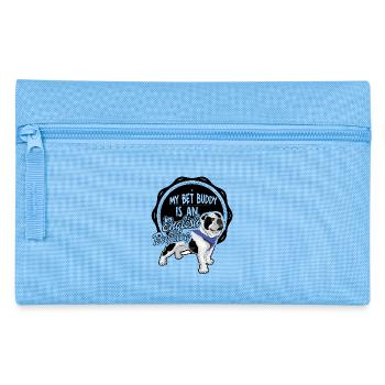 My best buddy is an english bulldog - Pencil Case - light blue - Front