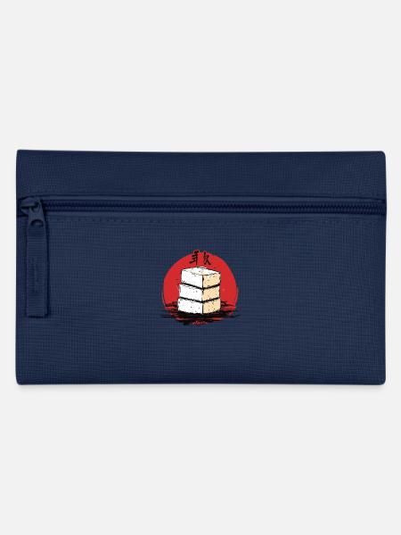 Ein Stapel Japanischer Tofu - Federtasche - Hellblau