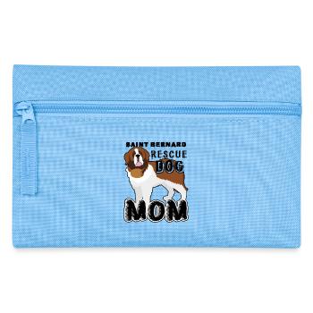 Saint Bernard Rescue Mom - Pencil Case - light blue - Front