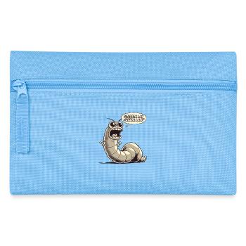 Demanding worm complains - Pencil Case - light blue - Front